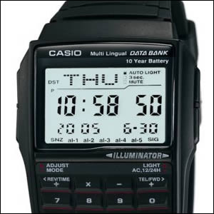 【メール便選択で送料無料】【箱なし】CASIO カシオ 腕時計 海外モデル DBC-32-1A メンズ データバンク
