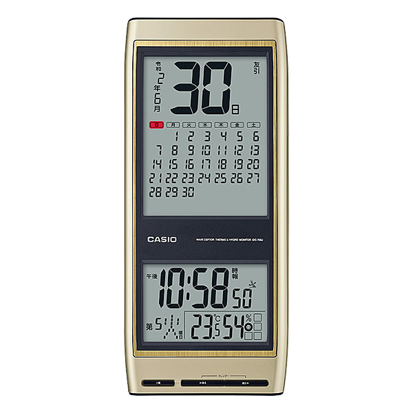 【正規品】CASIO カシオ クロック IDC-700J-9JF デジタル電波掛時計 温湿度計 令和表示対応