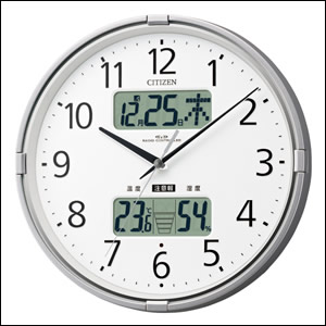 【正規品】シチズン CITIZEN 時計 クロック 4FY618 019 電波掛時計 インフォームナビF
