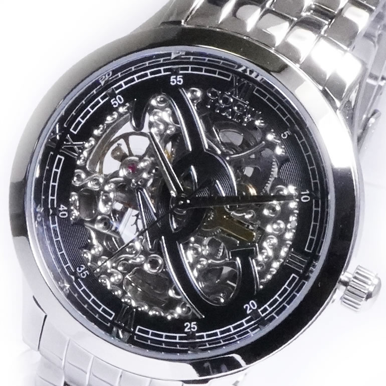 【箱訳あり】COGU コグ 腕時計 3002M-BK メンズ オートマチック 自動巻き