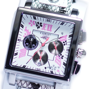 【箱訳あり】COGU コグ 腕時計 BNSKR-WH メンズ SAKURA 桜 クオーツ