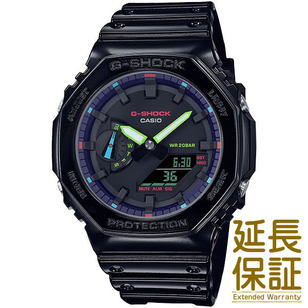 CASIO カシオ 腕時計 海外モデル GA-2100RGB-1A メンズ G-SHOCK ジーショック Virtual Rainbow：Gamer's RGB クオーツ (国内品番 GA-210
