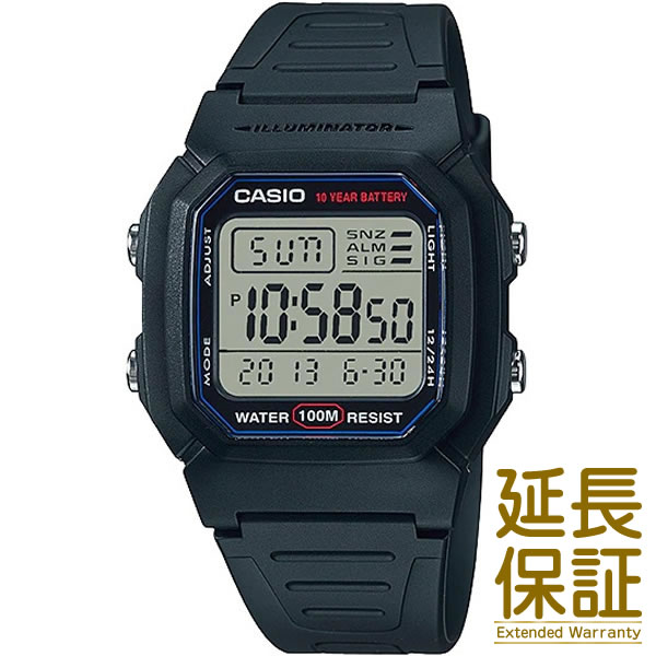 【メール便選択で送料無料】【箱なし】CASIO カシオ 腕時計 海外モデル W-800H-1A メンズ BASIC ベーシック