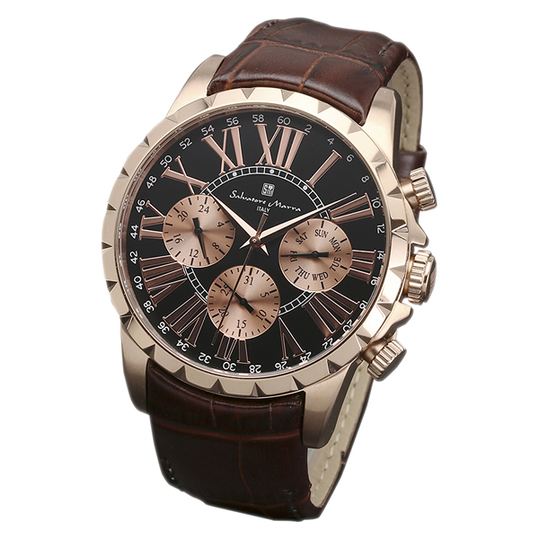 【正規品】SALVATORE MARRA サルバトーレ・マーラ 腕時計 SM15103-PGBK メンズ