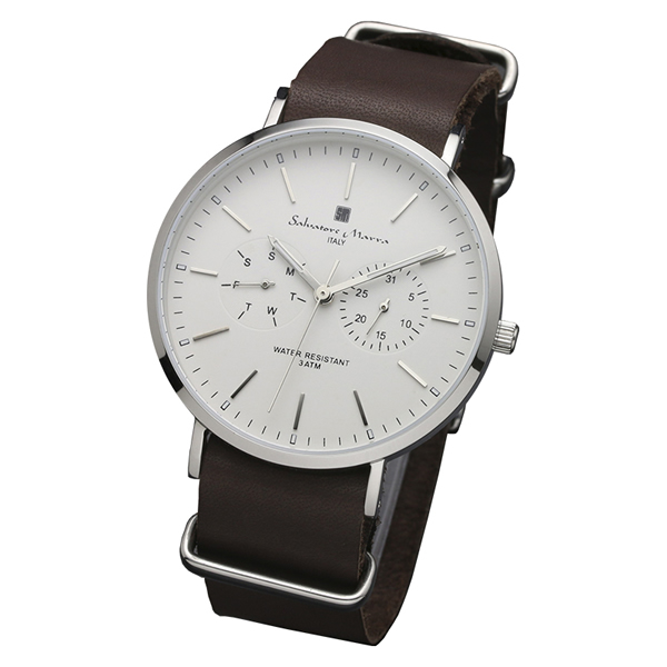 【正規品】SALVATORE MARRA サルバトーレ・マーラ 腕時計 SM15117-SSWHSV メンズ
