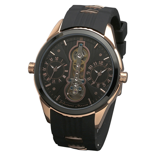 【正規品】SALVATORE MARRA サルバトーレ・マーラ 腕時計 SM18113-PGBK メンズ